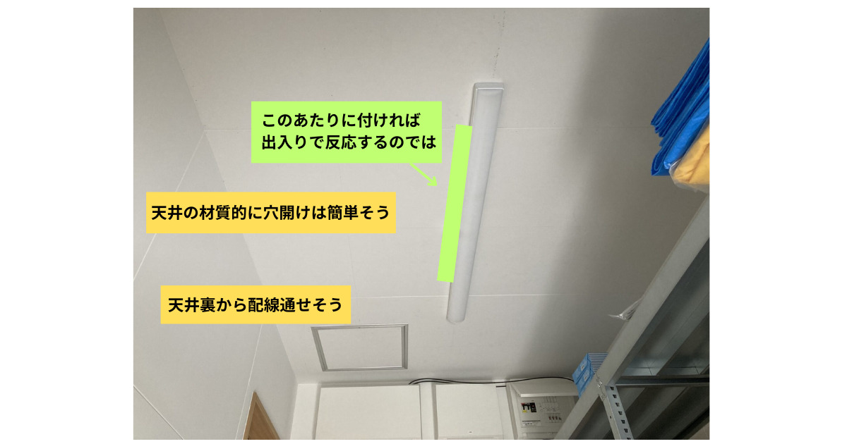 センサーの設置場所