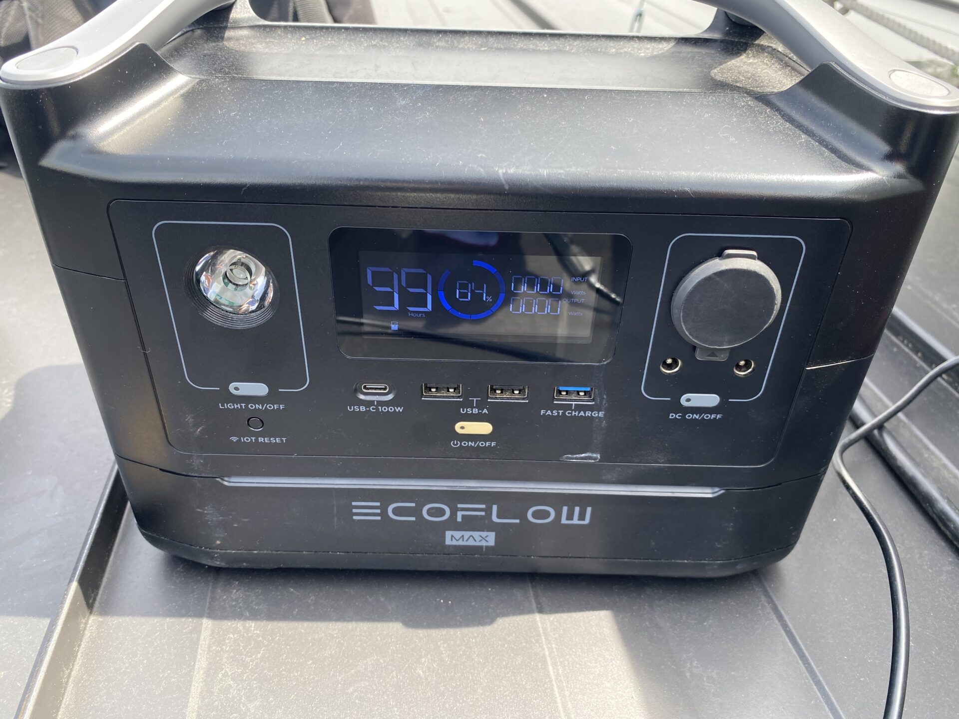 「EcoFlow RIVER MAX」の状態