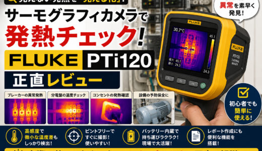 サーモグラフィカメラで発熱チェック｜FLUKE PTi120の正直レビュー