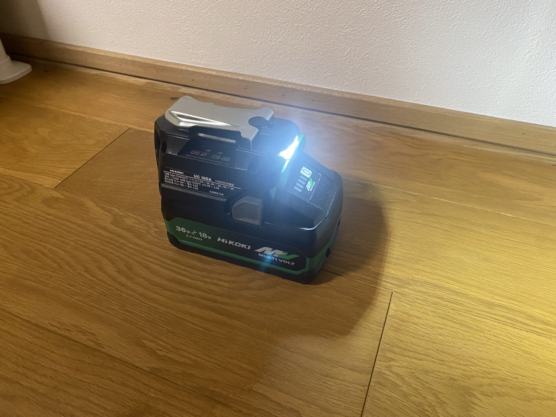 UC18DAのランプを点灯